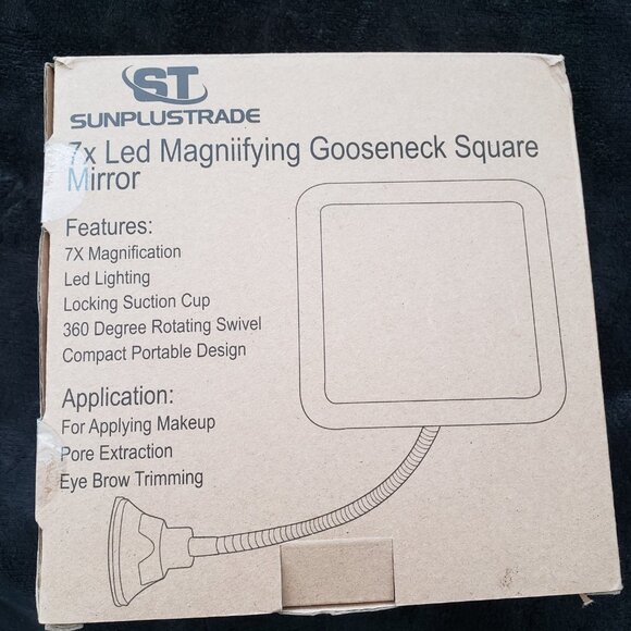 (NIB) SunplusTrade Makeup Mirror with LED Lights and Magnification - Picture 6 of 6